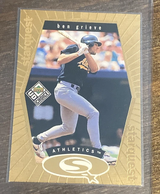 1999 Upper Deck UD Choice Starquest Gold /100 Ben Grieve #SQ14 Oakland A’s