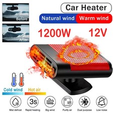 1200W Car Heater Portable Electric Heating Fan Defogger Defroster Demister 12V