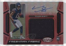 2023 Certified Freshman Fabric Signatures Mirror Red /199 Tyler Scott Auto g1d