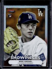 2025 Bowman's Best Roki Sasaki Showpieces RC Rookie #BS-14 Dodgers