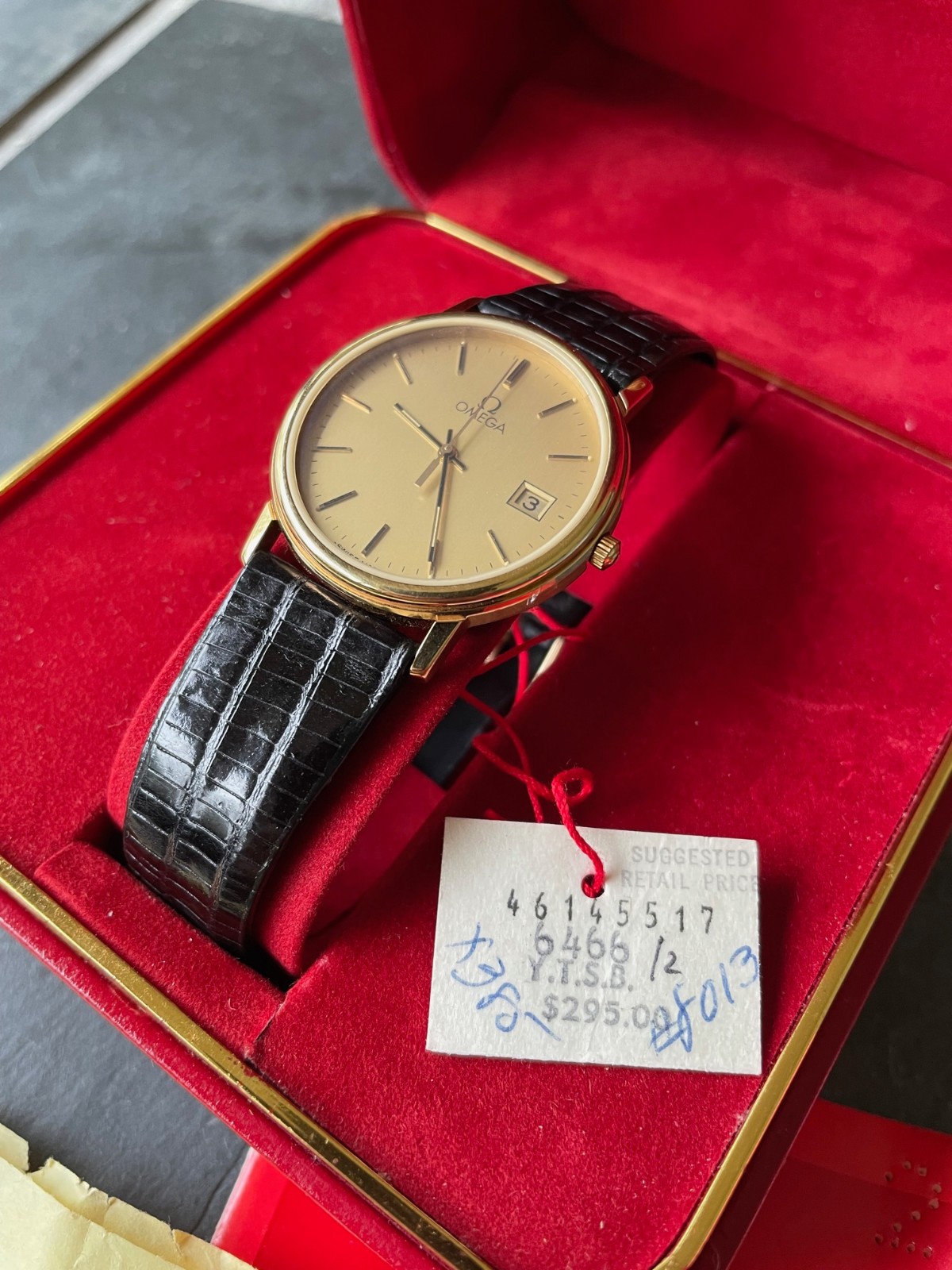 Quartz 1420 196.0260 Box READ Omega Vintage Set Full Paperwork NON-WORK DESC - vintagewatches.pk