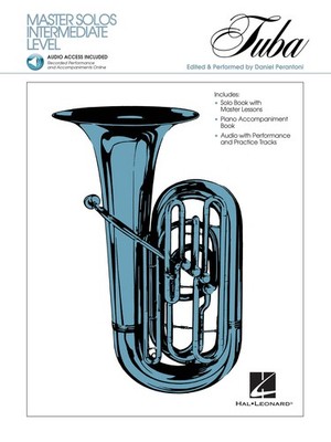 Master Solos for Tuba BC Piano Classical Sheet Music Play-Along Book Audio