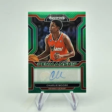 Charlie Moore College Penmanship Green 2022 Panini Prizm Draft Picks #CP-CMO