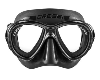 Cressi Samoa - Maske Tauchen Schnorcheln - Einheitsgröße - schwarz
