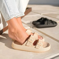 Cloud Soft EVA Cushion Slides Platform Sandals Non-Slip Slippers Men Women