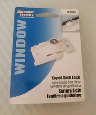 Prime-Line U 9933 Keyed Sash Lock White 2-1/4 in. Hole Centers