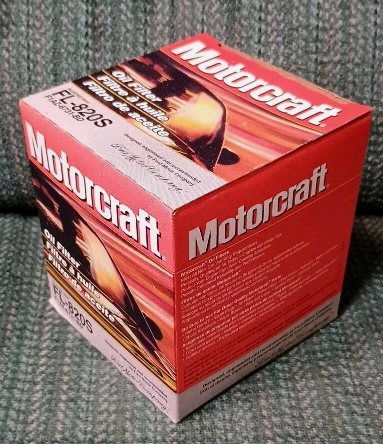 Filtro de aceite Ford F150 FL820S 1998-2020 NUEVO FABRICANTE DE EQUIPOS ORIGINALES - Válvula antidrenaje de silicona Foto 3 de 4