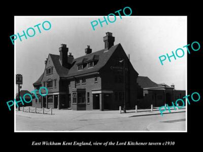 OLD LARGE HISTORIC PHOTO EAST WICKHAM KENT ENGLAND LORD KITCHENER TAVERN c1930