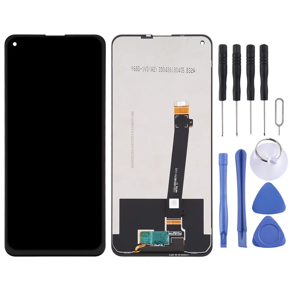 Original LCD Screen for HTC U20 5G with Digitizer Full Assembly (Black) - Image 2 of 4