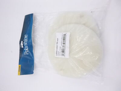 Mirka Polarshine MPADLW-7.5 7.5''D 180mm Lambs Wool Polishing Pad 2/Pk