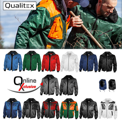 Qualitex 4in1 Pilotenjacke Arbeitsjacke Winterjacke mit Fell als