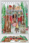 Nova Scotia Duck Tolling Retriever Dog Bath Mat & Shower Curtain Christmas Nwt