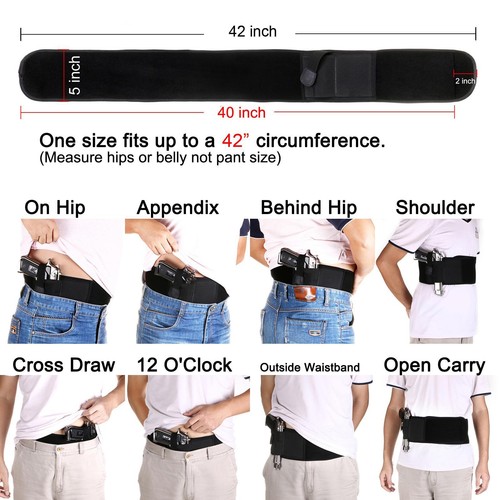 Concealed Carry Ultimate Belly Band Holster for Neoprene WaistBand Handgun - Picture 4 of 10