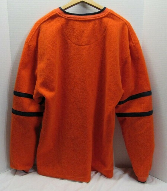 FUBU JEANS MENS ORANGE PULLOVER FLEECE SIZE XL | eBay