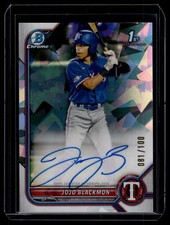 Jojo Blackmon 2022 Bowman Chrome 1st Atomic Refractor Auto Card 81/100 #CPA-JBN