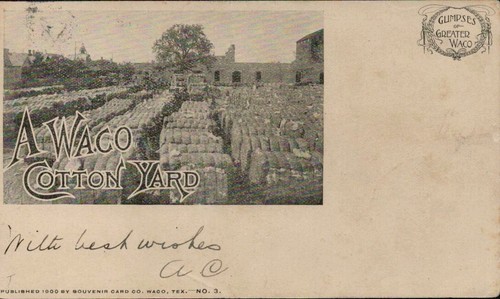 1903 Hillsboro, Hill County Texas Scarce Barbados Ship Oval Cancel - Waco Cotton - Picture 2 of 2