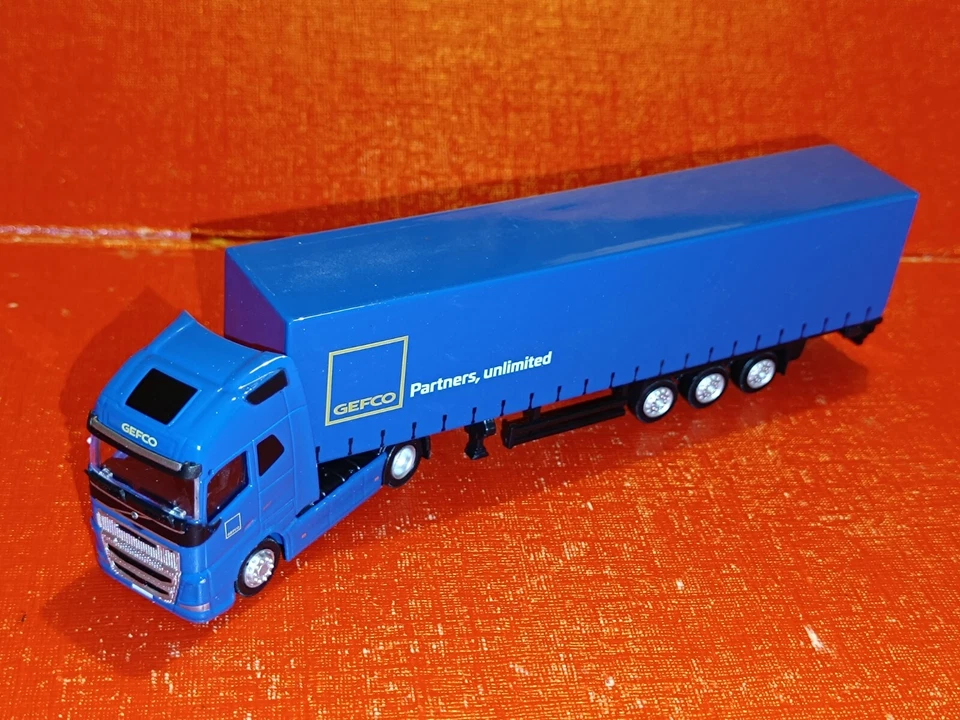 camion semi VOLVO FH 4 TAUTLINER GEFCO PARTNERS 1/87 ELIGOR - Photo 2/4