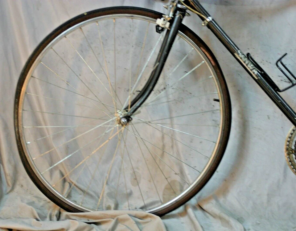 1980 Sanwa 215 Touring bicicleta de estrada pequena 53cm preta 4130 aço cromado XX - Imagem 3 de 4