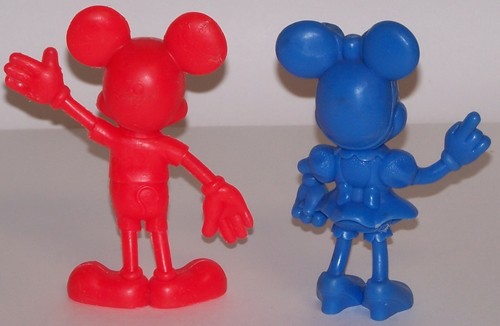 Vintage Walt Disney Mickey & Minnie Mouse 6" Figures by Louis Marx 1971 - Picture 4 of 6