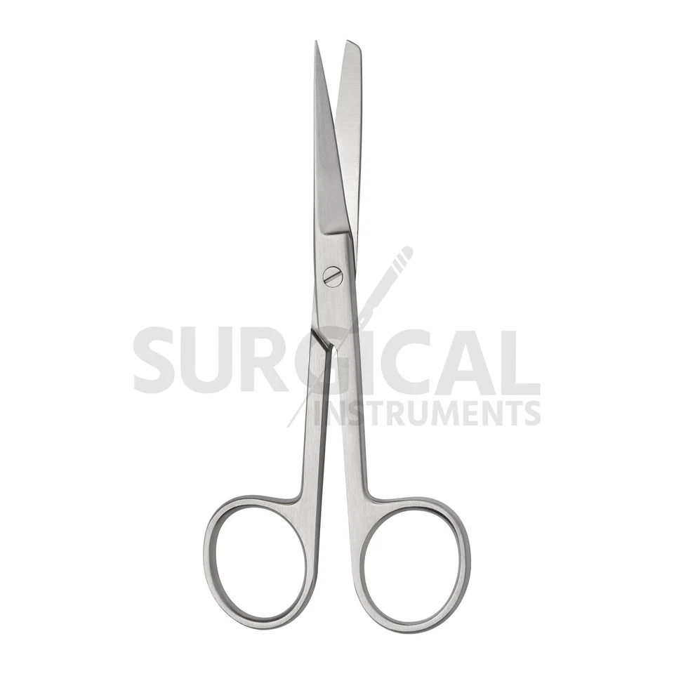 6 Operating Scissors Surgical Veterinary Instrument 6.5" Sharp Blunt Str & Cvd - Image 2 of 4