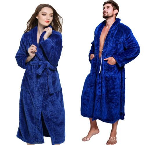 Ladies bathrobe Ladies Fluffy Women's spa gown Cape collar Soft warm plush