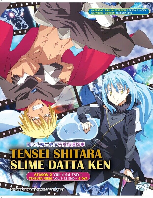 DVD Anime That Time I Got Reincarnated As A Slime Season 1+2 +Tensura  (1-61)+OVA