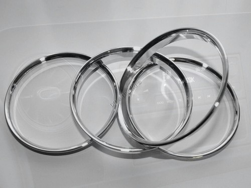For Mercedes Sprinter W907 W910 Polished aluminum dash rings for AIR vents 4pcs - Picture 3 of 8