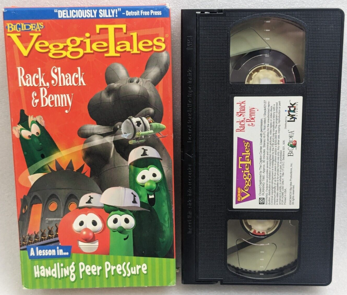 VeggieTales Rack, Shack & Benny (VHS, 1998, Big Idea, Lyrick