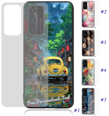 Personalised Text Glass Phone Case For Huawei P60/50/40/30/20/10 Series