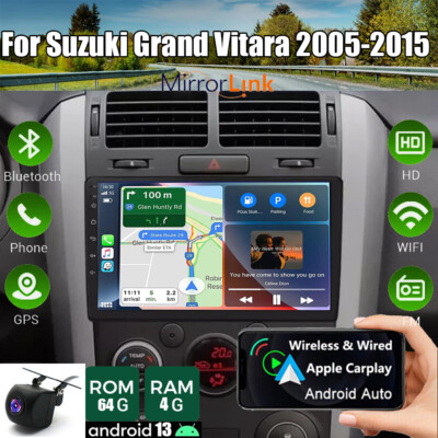9'' Apple CarPlay Car Radio For Suzuki Grand Vitara 2005-2015 GPS Navi Android 13
