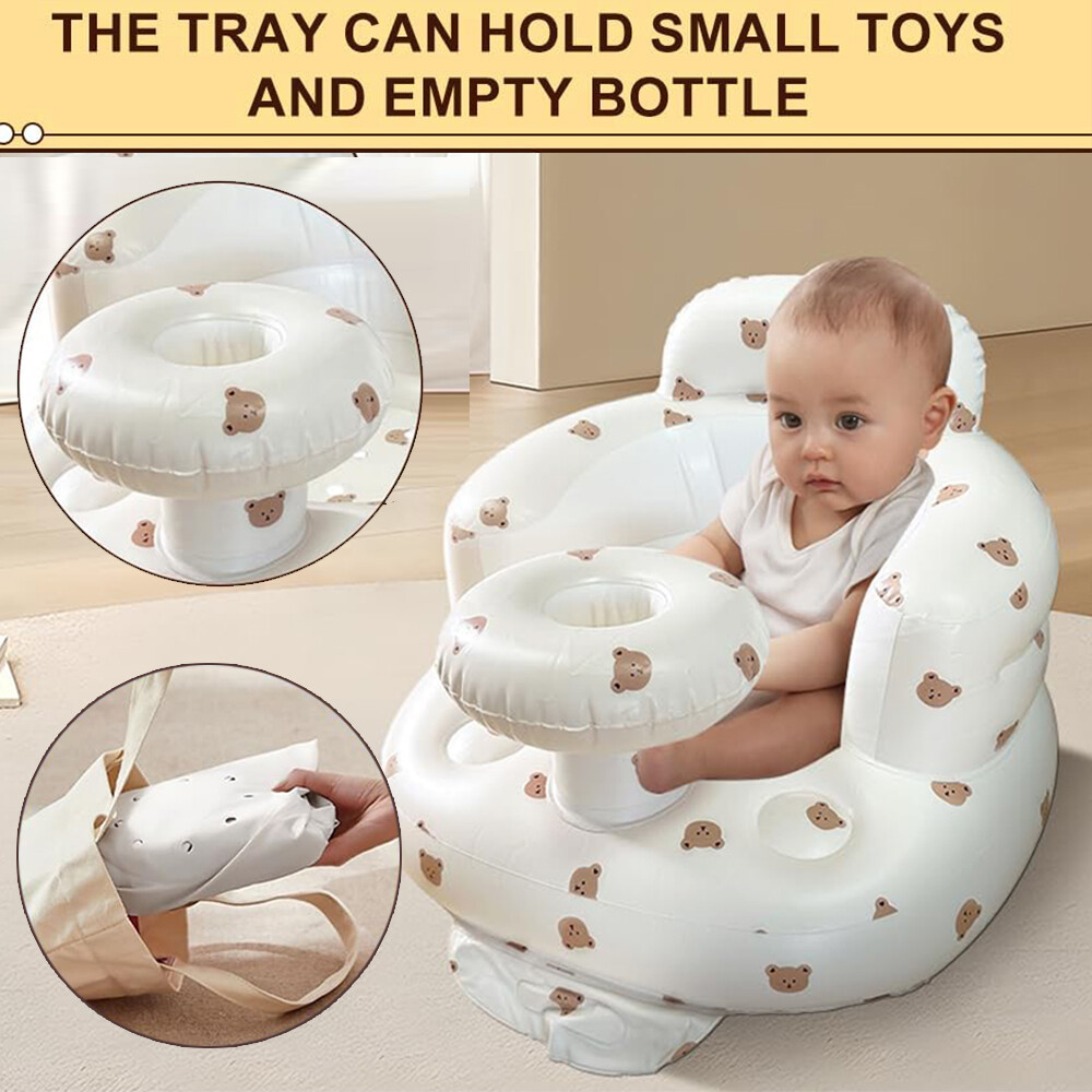Baby Inflatable Support Seat for M Up Baby Shower Chair Floor
