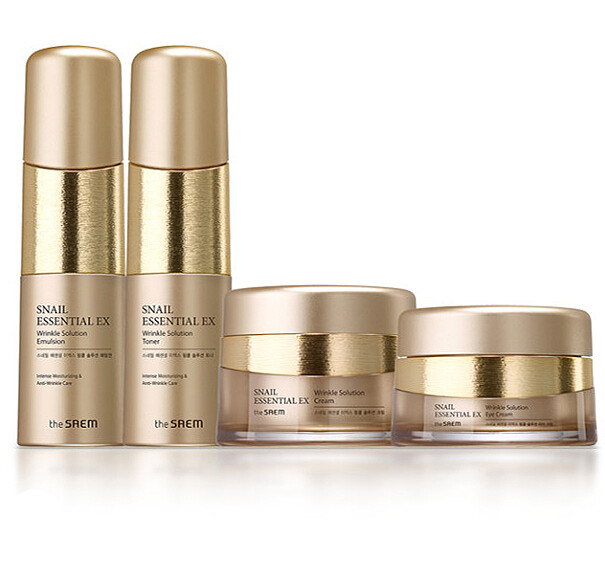 THE SAEM] Snail Essential EX Wrinkle Solution Skin Care 3 Set