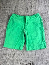 Patagonia Womens Chino Shorts Size 8 Green Regular Fit Pockets Mid Rise Zip Fly