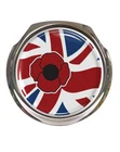 Poppy British UK Flag - Car Grille Badge - FREE FIXINGS