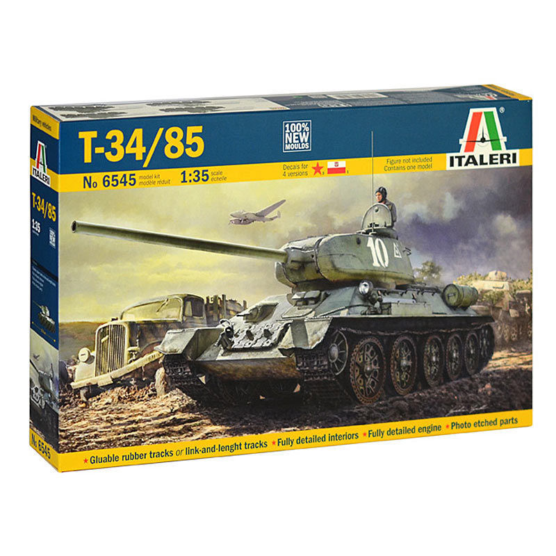 ITALERI 6545 T-34/85 Zavod 183. 1944 1:35 Tank Model Kit