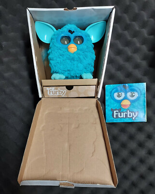 Hasbro Furby 2012 Turquoise Taboo Blue with Box Rare Collectible