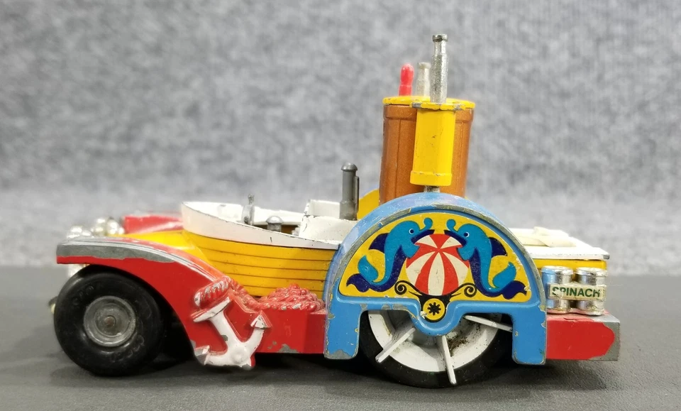 Vintage Incomplete Popeye Corgi Comics Paddle Wagon Made in the UK 1967 - Image 2 of 4