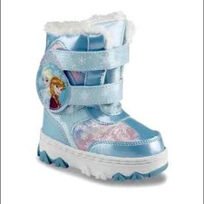 Disney Frozen Elsa Anna Winter Boots Girl Blue-Pink size: M-7/8