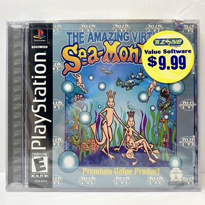 The Amazing Virtual Sea-Monkeys (PlayStation One) PS1 Brand New / Factory Sealed