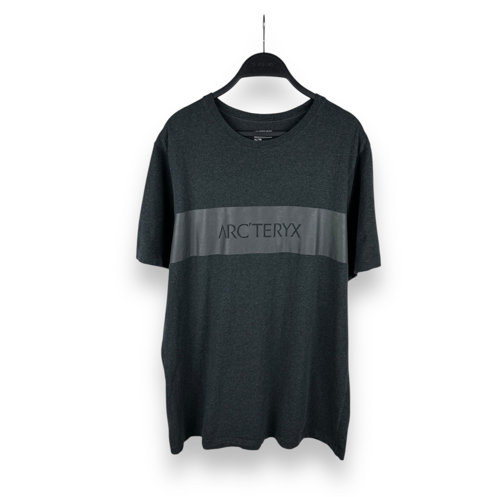 ARC'TERYX Arcteryx T Shirt Tinta Grande Logo SS Escursionismo Outdoor Montagna Uomo Taglia XL