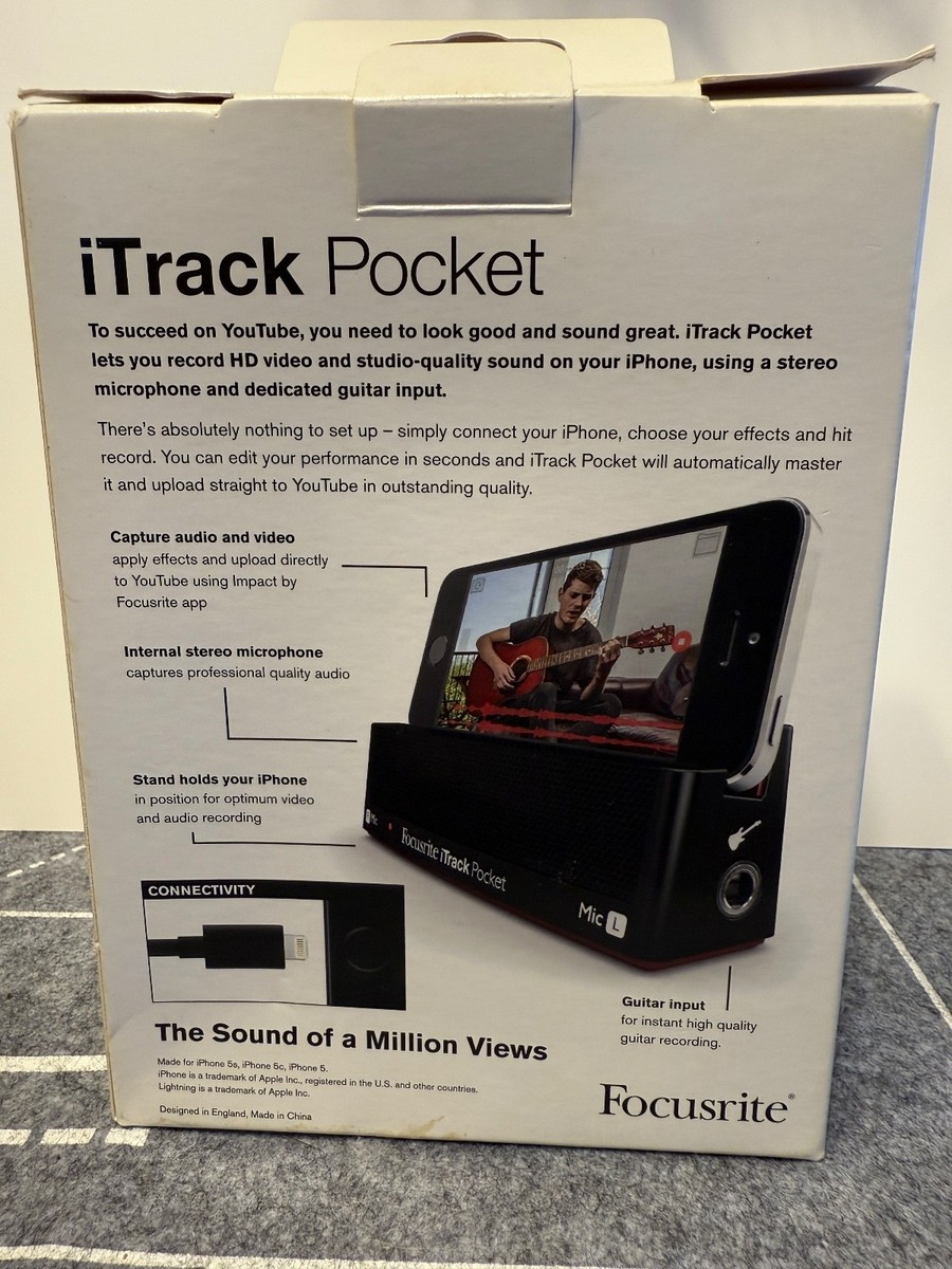 iTrack POCKET PORTABLE STEREO MICROPHONE FOR YOUTUBE PERFORMERS 