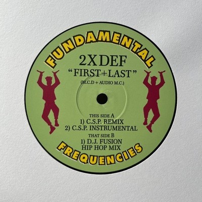 2xDef - First and Last 12'' - Britcore holy grail reissue - Two Times Def aka MCD