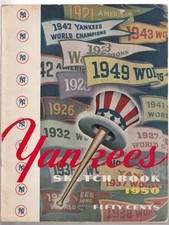 1950 New York Yankees Official Baseball Sketch Book---Berra---DiMaggio