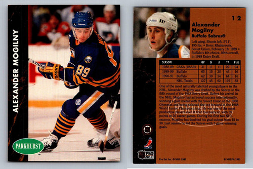 Alexander Mogilny Buffalo Sabres Parkhurst 1991 Karte 12 Hockey Star - Bild 1 von 12