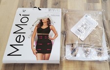 MeMoi Women's Seamless High-Waisted Bonded Half Slip Skirt Beige Size Medium