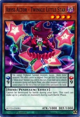 Abyss Actor - Twinkle Little Star - ROTD-EN081 - Common - 1st Edition - Near Min