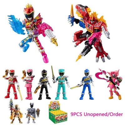 Zyuden Sentai Kyoryuger Action Figures Unopened Blind Box Blokees Model 9PCS Set