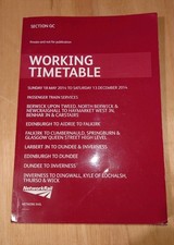 Scotrail working Timetable 2014 Section GC