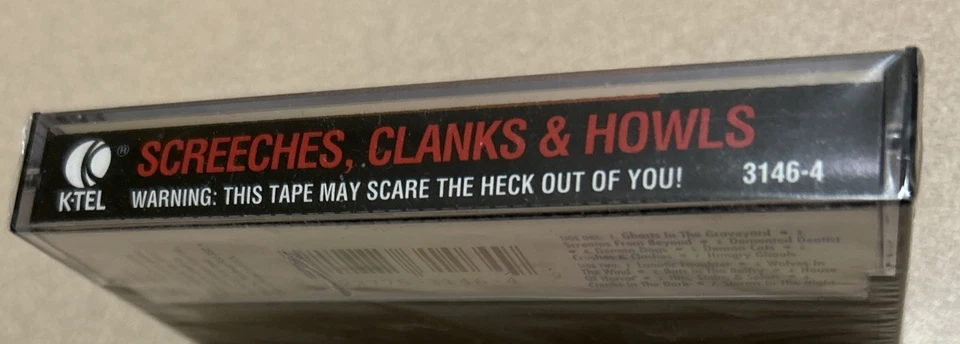 Screeches, Clanks & Howls Chilling Halloween Sound Effects Cassette Tape New ‘93 - Image 4 of 4