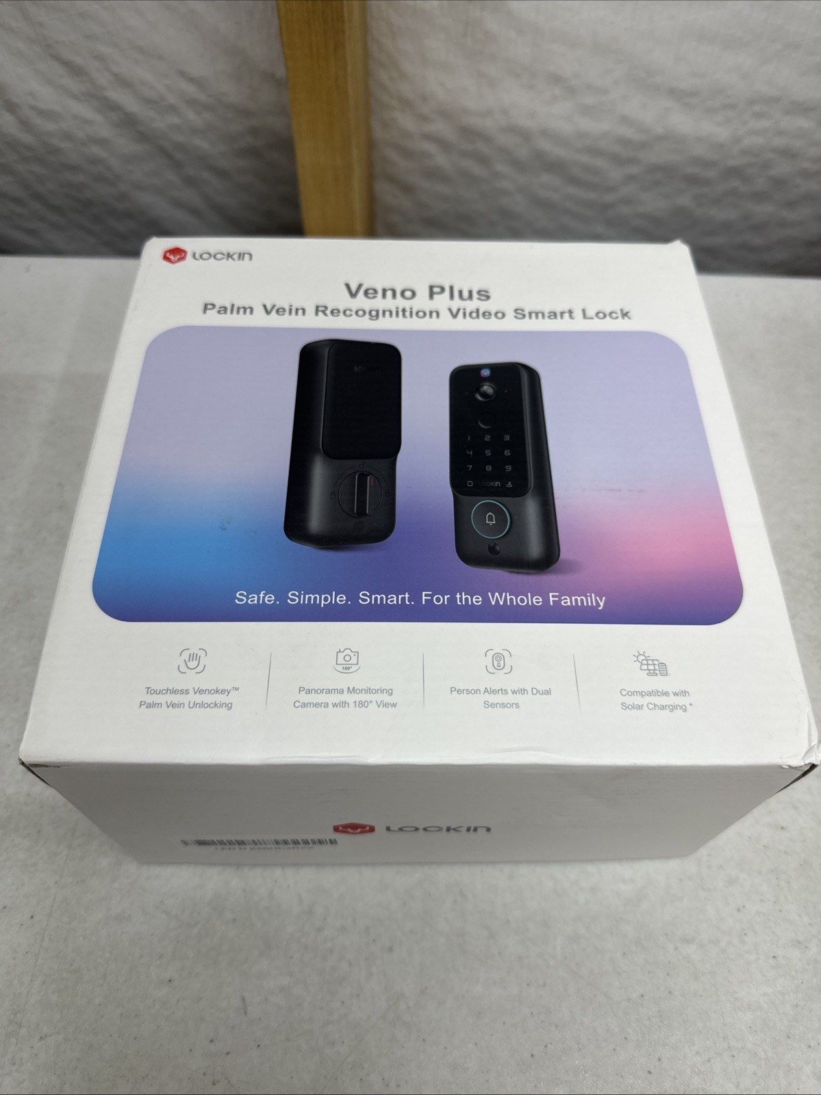 LOCKIN Veno Plus Palm Vein Recognition Video Smart Lock - Op